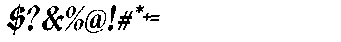 Guhit Pluma Bold Italic Font OTHER CHARS