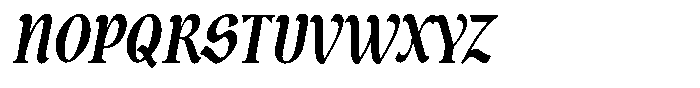 Guhit Pluma Bold Italic Font UPPERCASE