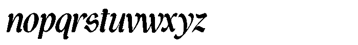 Guhit Pluma Bold Italic Font LOWERCASE