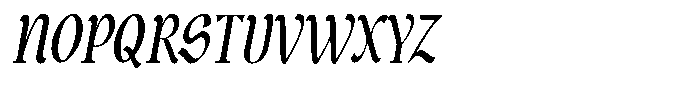 Guhit Pluma Italic Font UPPERCASE