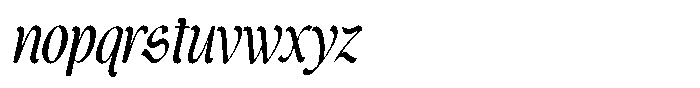 Guhit Pluma Italic Font LOWERCASE