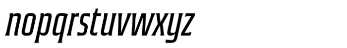 Guildhall Compressed Ex Light Italic Font LOWERCASE