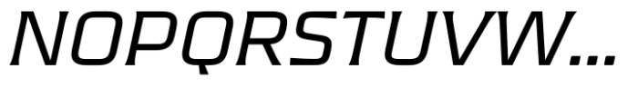Guildhall Extended Ex Light Italic Font UPPERCASE