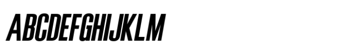 Gulams Condensed Slant Font UPPERCASE