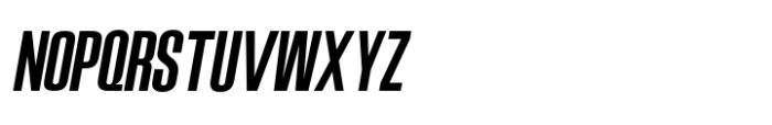 Gulams Condensed Slant Font UPPERCASE
