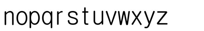 GulimChe Regular Font LOWERCASE