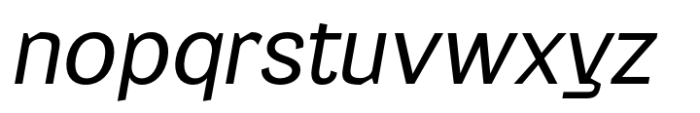 Gullying Regular Italic Font LOWERCASE