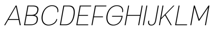 Gullying Thin Italic Font UPPERCASE