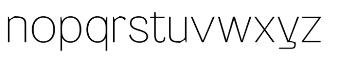 Gullying Thin Font LOWERCASE