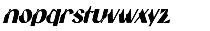 Gumanti Italic Font LOWERCASE