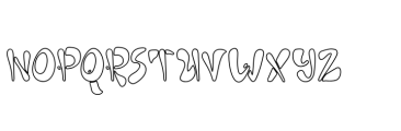Gumball Machine Outline Font UPPERCASE