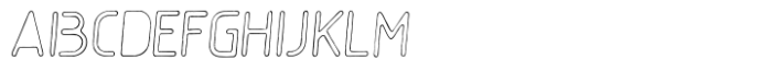 Gumball Stencil Italic Font UPPERCASE