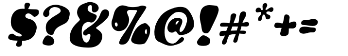 Gumbuck Italic Font OTHER CHARS