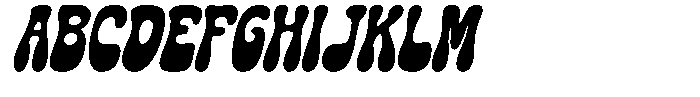 Gumdrop Slant Regular Font UPPERCASE