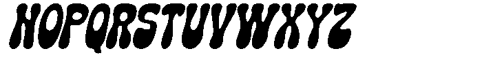 Gumdrop Slant Regular Font UPPERCASE
