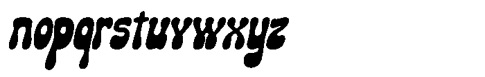 Gumdrop Slant Regular Font LOWERCASE