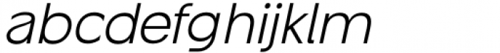 Guminert Light Oblique Font LOWERCASE