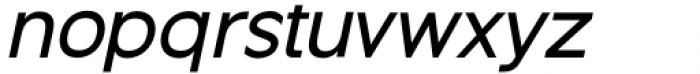 Guminert Medium Oblique Font LOWERCASE