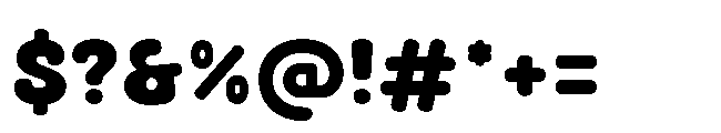 Gummier Regular Font OTHER CHARS
