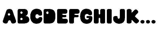 Gummier Regular Font UPPERCASE