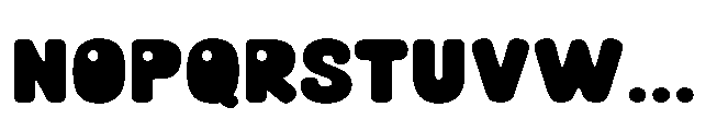 Gummier Regular Font UPPERCASE