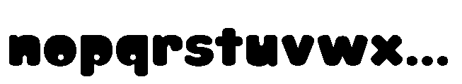 Gummier Regular Font LOWERCASE