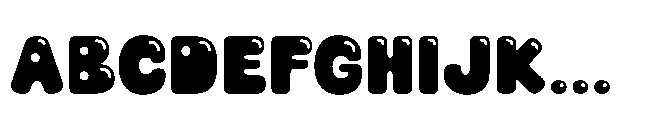 Gummier Shiny Font UPPERCASE