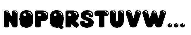 Gummier Shiny Font UPPERCASE