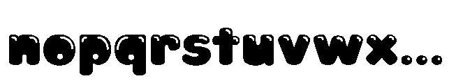Gummier Shiny Font LOWERCASE
