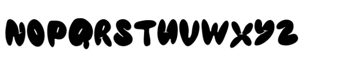 Gummy Bloom Fill Font LOWERCASE