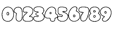 Gummy Loops Outline Regular Font OTHER CHARS