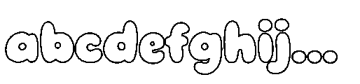 Gummy Loops Outline Regular FONT
