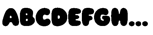 Gummy Loops Regular Font UPPERCASE