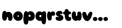 Gummy Loops Regular Font LOWERCASE