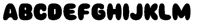 Gummy Yummy Font UPPERCASE