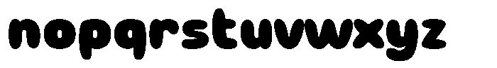 Gummy Yummy Font LOWERCASE