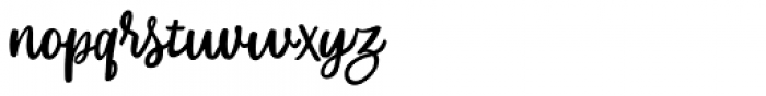 Gummy gum script Font LOWERCASE