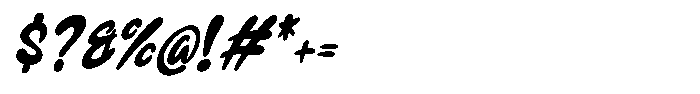 Gumybops Italic Font OTHER CHARS