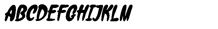 Gumybops Italic Font UPPERCASE