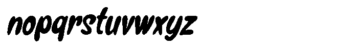 Gumybops Italic Font LOWERCASE