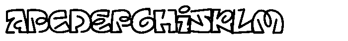 Gumza Font UPPERCASE