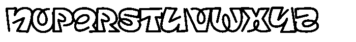 Gumza Font UPPERCASE