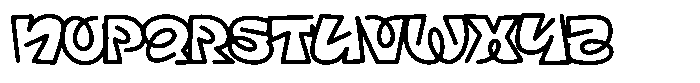 Gumza Font LOWERCASE