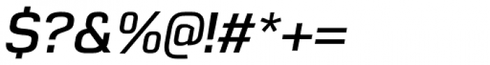 Gunar DemiBold Italic Font OTHER CHARS