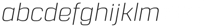 Gunar Light Italic Font LOWERCASE