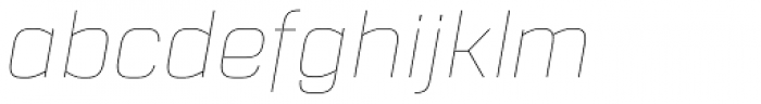Gunar Thin Italic Font LOWERCASE