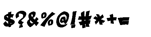 Gunko Street  Regular Font OTHER CHARS