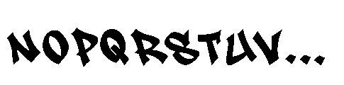 Gunko Street  Regular Font UPPERCASE