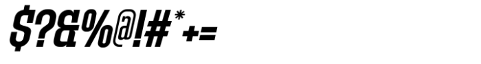 Gunner Italic Font OTHER CHARS