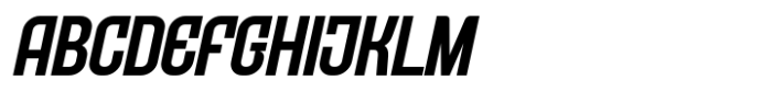Gunner Italic Font UPPERCASE